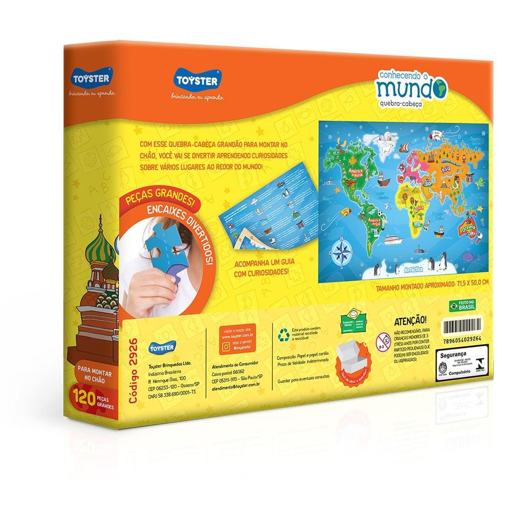 Quebra-Cabeça Grandão Conhecendo o Mundo - Toyster - 6