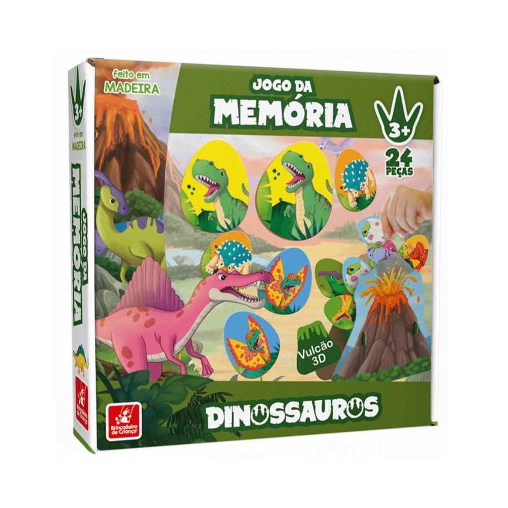 Jogo da Memória Dinossauros - Brincadeira de Criança - 1