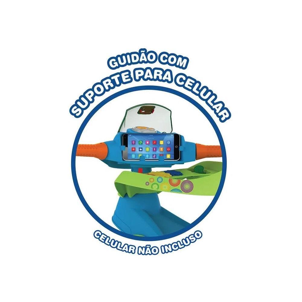 Triciclo Velobaby G2 Passeio e Pedal Azul - Bandeirante - 5