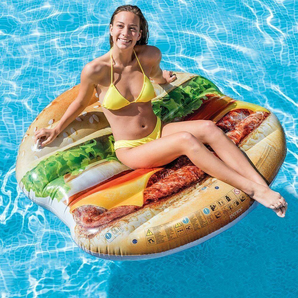 Colchão Inflável para Piscina Hamburguer - Intex - 2