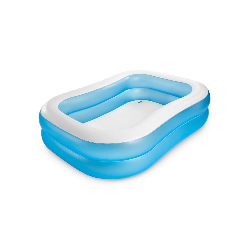 Piscina Familiar Retangular Blue 540L Azul - Intex - 1