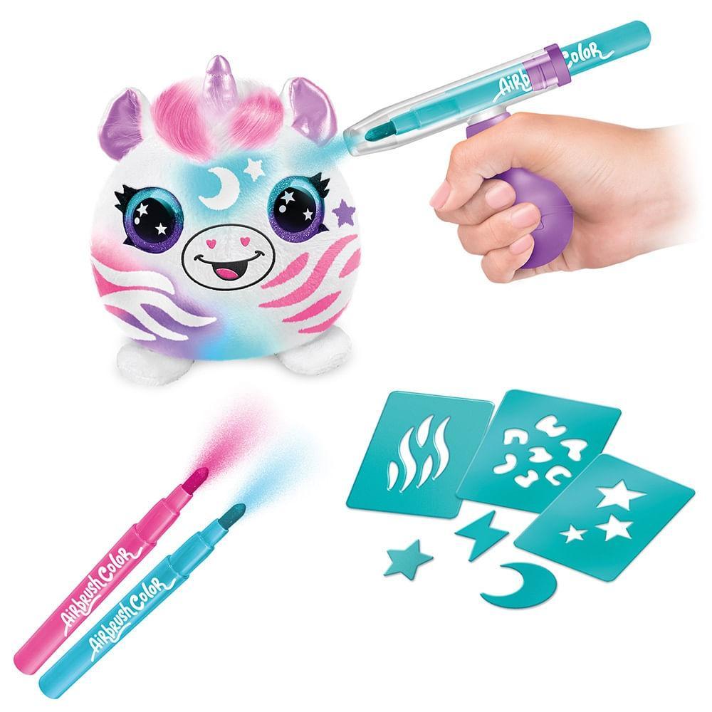 Mini Pelúcia de Pintar Airbrush Unicórnio - Fun Divirta-se - 9