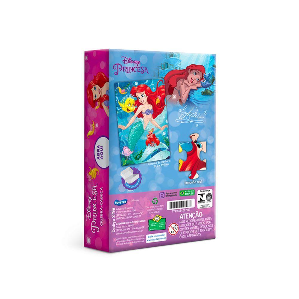Quebra Cabeça Disney Princesa Ariel 60 Peças - Toyster - 5