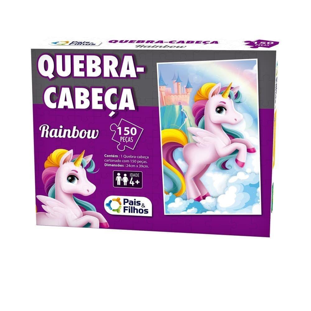 Quebra-Cabeça Rainbow 150 Peças - Pais e Filhos - 10