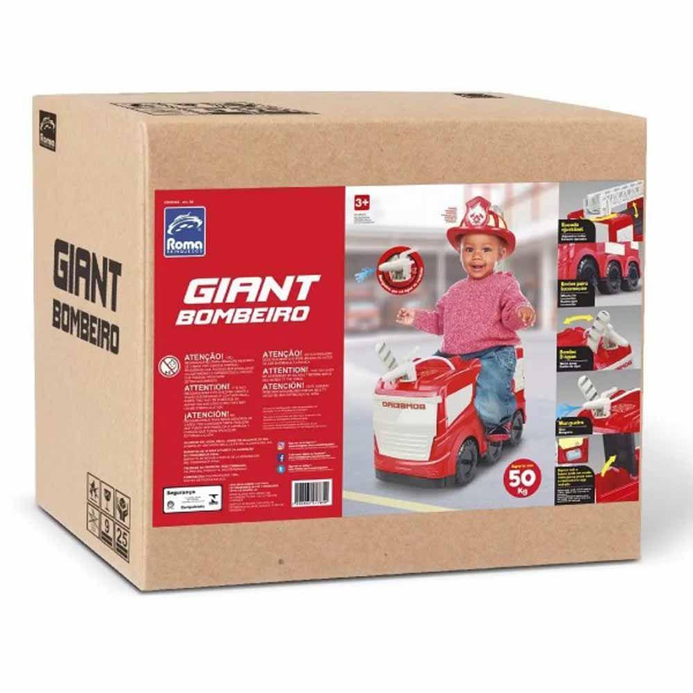 Caminhão de Bombeiro Gigante Com Lança Água - Roma Jensen - 3