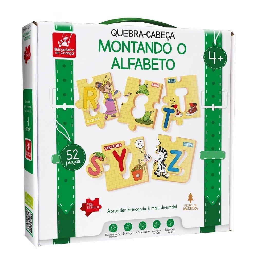 Quebra Cabeça Montando o Alfabeto - Brincadeira de Criança - 1