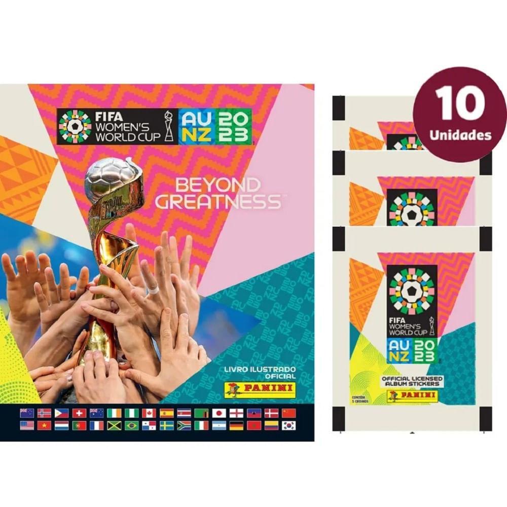 Álbum Capa Cartão Copa do Mundo Feminina c/ 10 Envelopes - Panini - 2