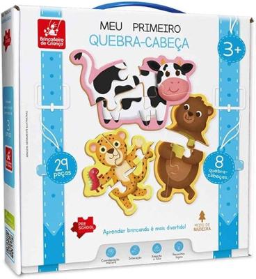 Meu Primeiro Quebra-cabeça Animais - Brincadeira de Criança