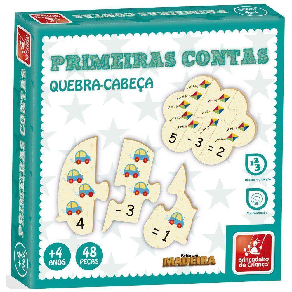 Quebra-Cabeça Primeiras Contas - Brincadeira de Criança - 1