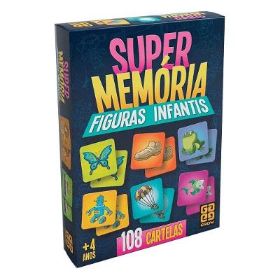 Jogo Super Memória Figuras Infantis 108 Cartelas - Grow