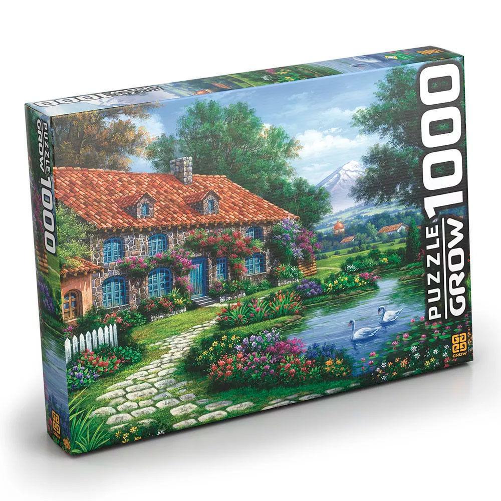 Quebra-Cabeça Recanto dos Cisnes 1000 Peças - Grow - 6