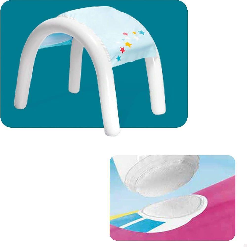 Piscina Spray Unicórnio com Cobertura 130L - Intex - 2