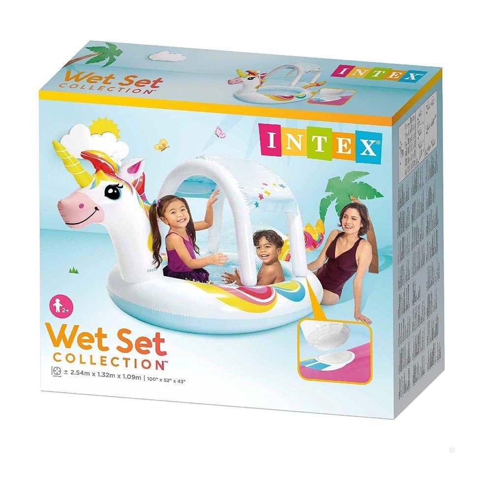 Piscina Spray Unicórnio com Cobertura 130L - Intex - 3