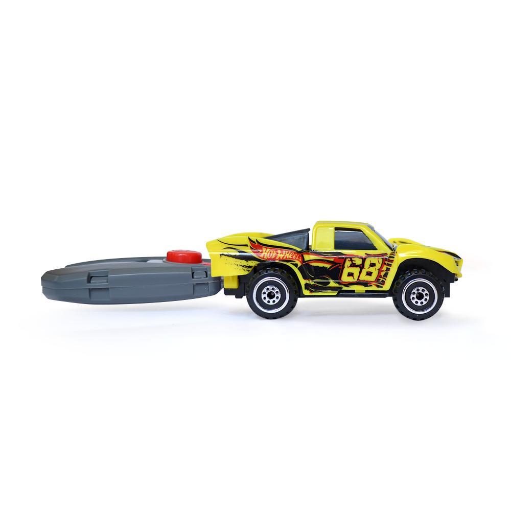 Carro Hot Wheels Com Chave Lançador Amarelo - Fun Divirta-se - 1