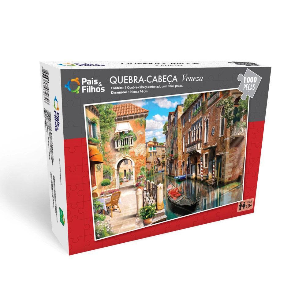 Quebra-Cabeça Veneza 1000 Peças - Pais e Filhos - 8