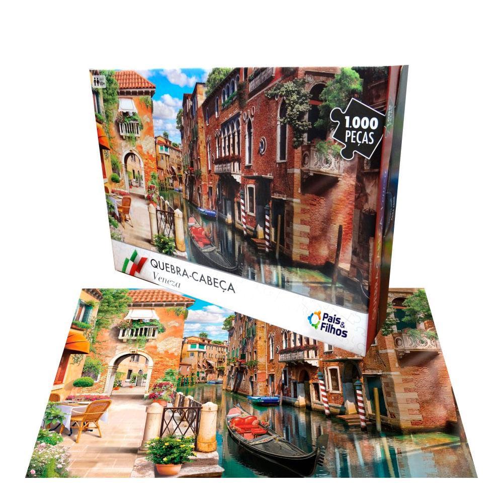 Quebra-Cabeça Veneza 1000 Peças - Pais e Filhos - 9