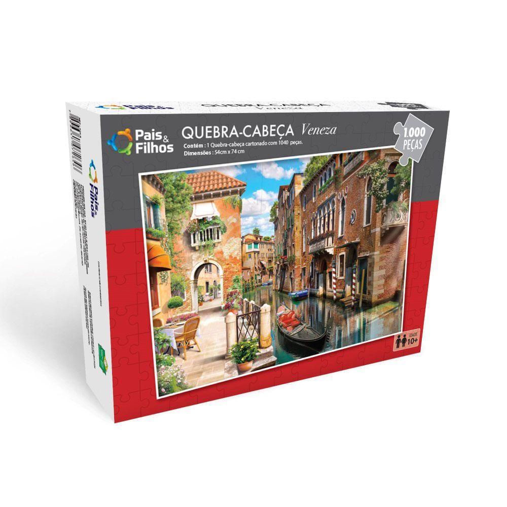 Quebra-Cabeça Veneza 1000 Peças - Pais e Filhos - 3
