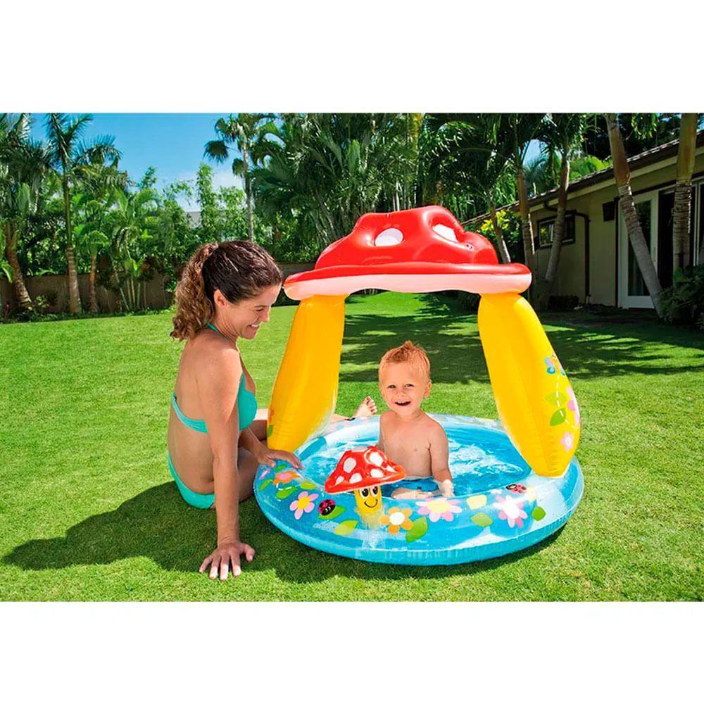 Piscina Cogumelo Divertido 45L com Cobertura - Intex - 7