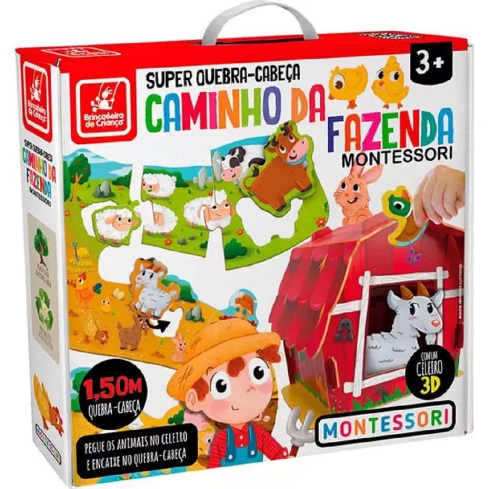 Quebra-Cabeça Caminho da Fazenda - Brincadeira de Criança - 3