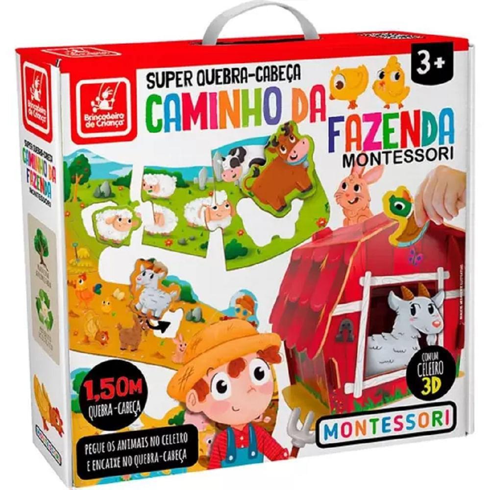 Quebra-Cabeça Caminho da Fazenda - Brincadeira de Criança - 1
