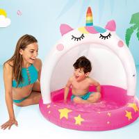 Piscina Inflável Unicórnio com Cobertura 45L - Intex - 2