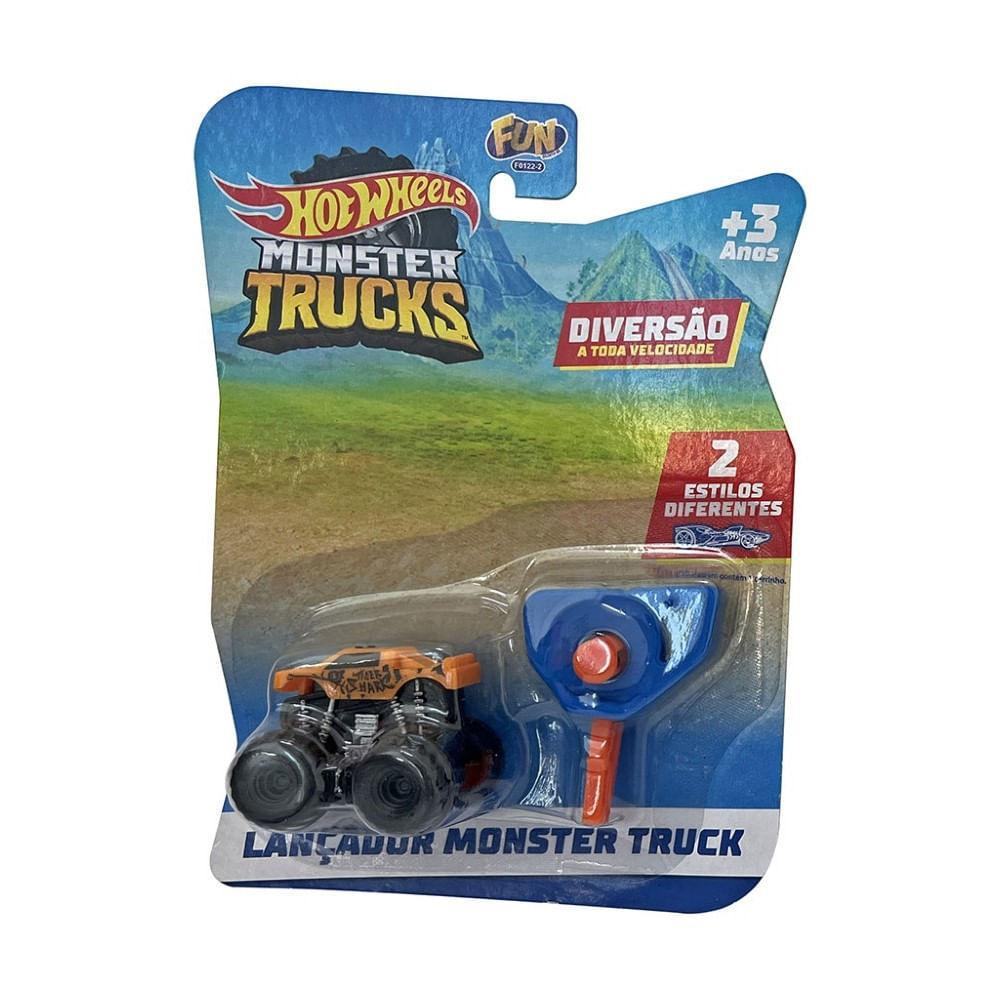 Hot Wheels Mini Carro com Lançador Laranja - Fun Divirta-se - 6