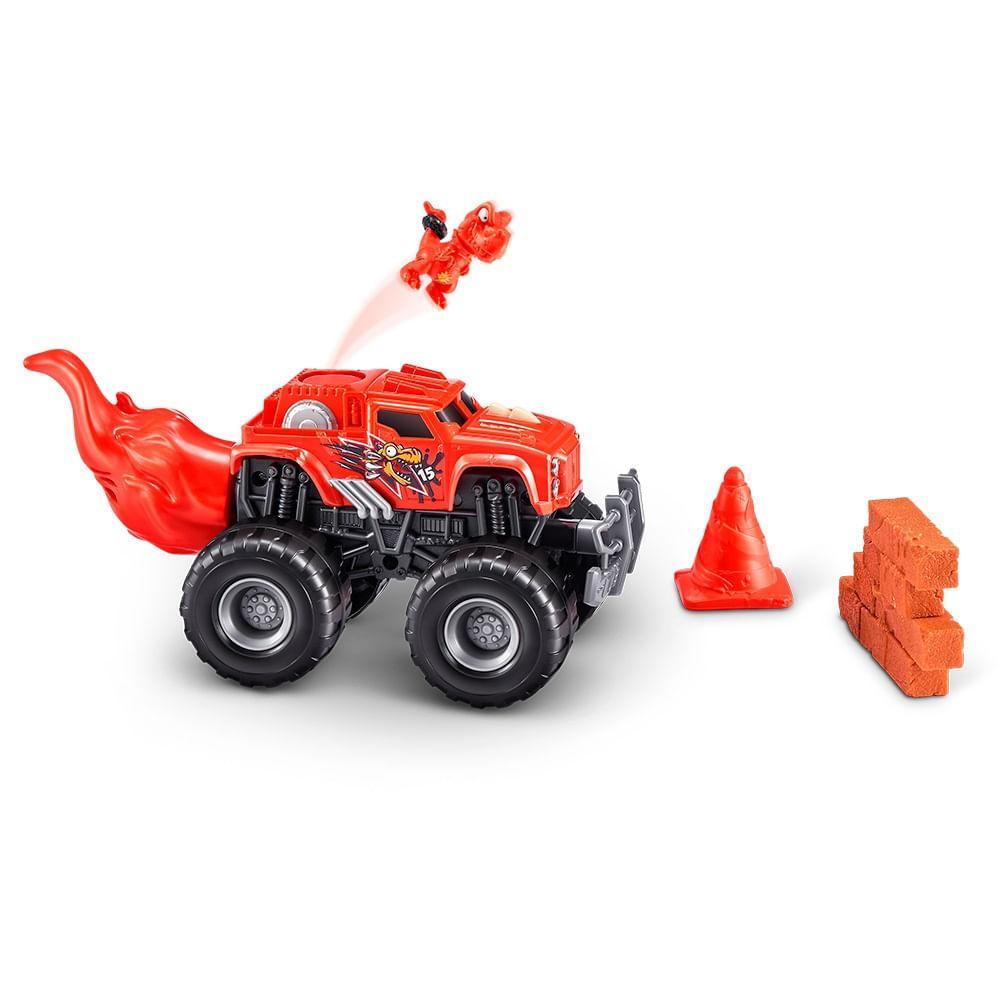 Smashers Monster Truck Vermelho Série 1 - Fun Divirta-se - 4