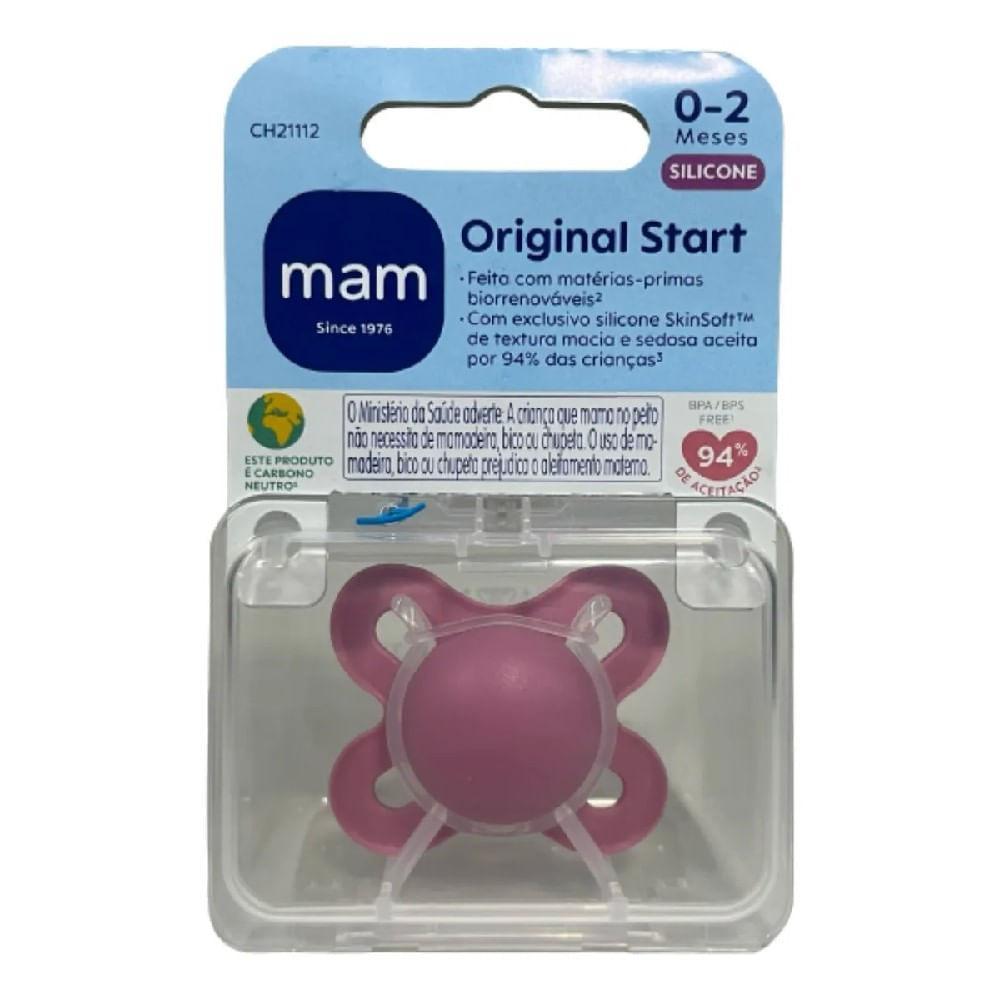 Chupeta Start 0 a 2 Meses Rosa Claro - MAM Baby - 2
