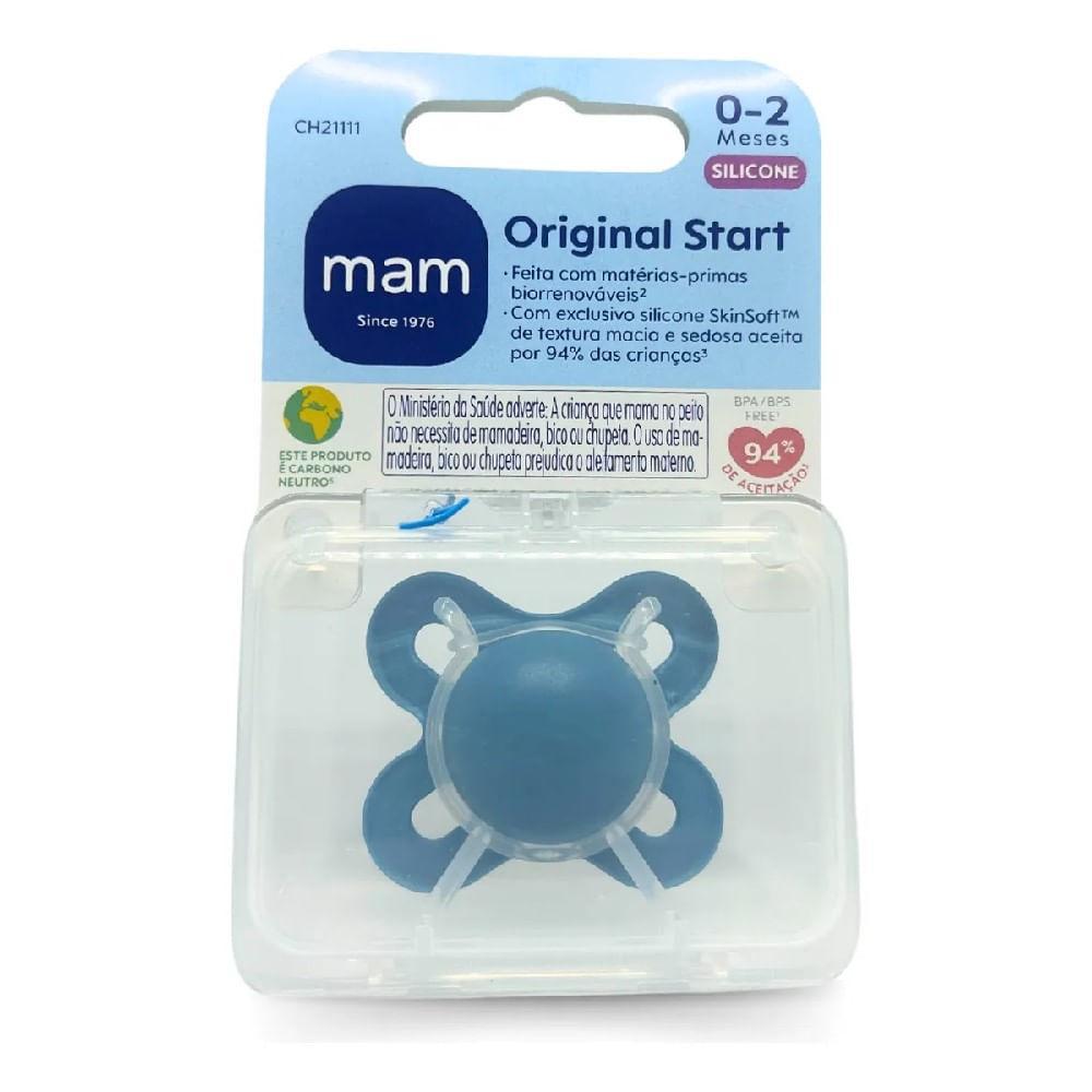 Chupeta Start 0 a 2 Meses Azul - MAM Baby - 4