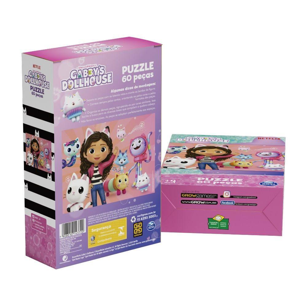 Quebra-Cabeça Gabby's Dollhouse 60 Peças - Grow - 9