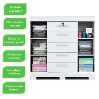 Cômoda Diana Prime com 5 Gavetas com Chave ACP Móveis