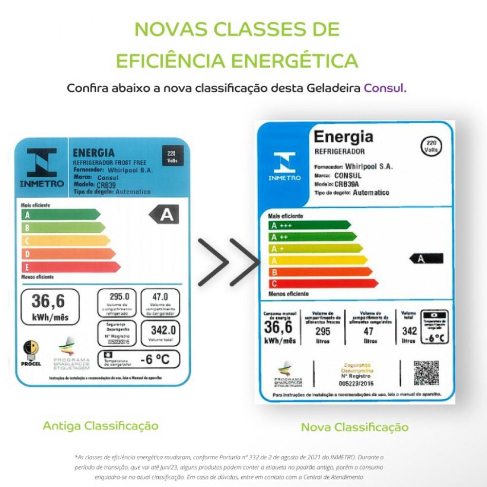 Geladeira 1 Porta 342 Litros CRB39 Frost Free Facilite Consul - 4