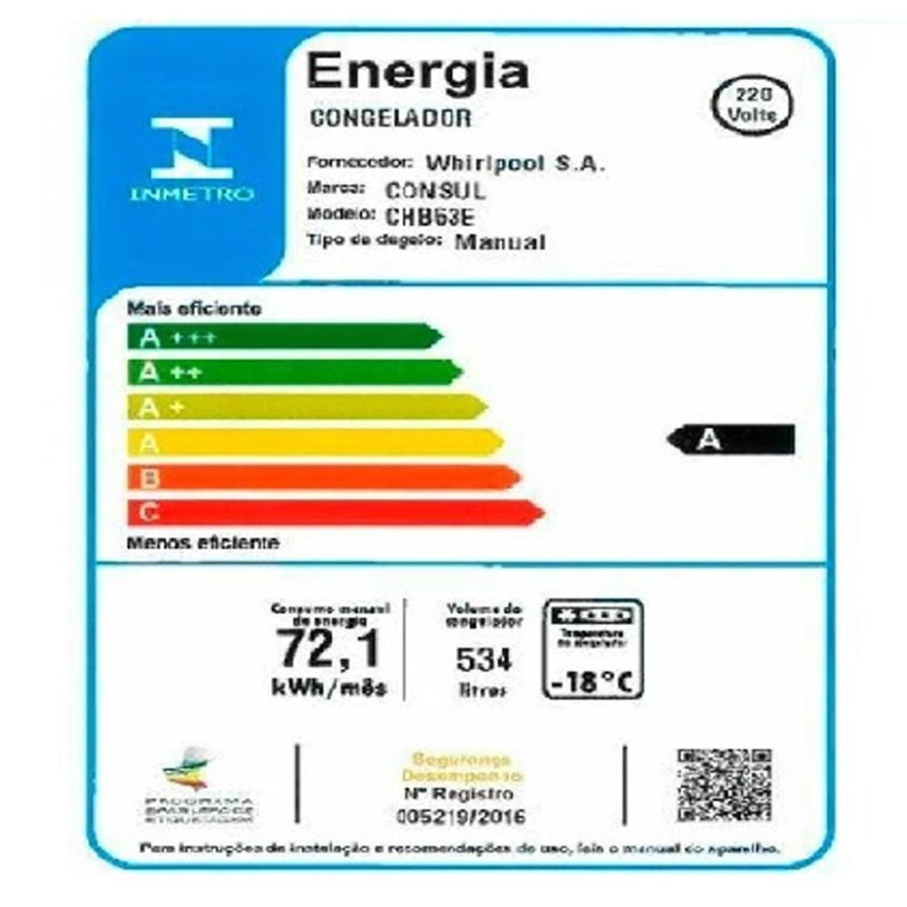 Freezer Horizontal 2 Tampas 534 Litros com Rodas CHB53 Consul - 4