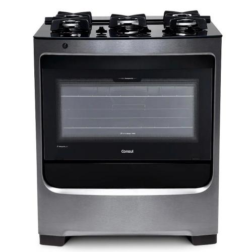 Fogão de Piso com 5 Bocas e Mesa em Vidro CFS5 Consul