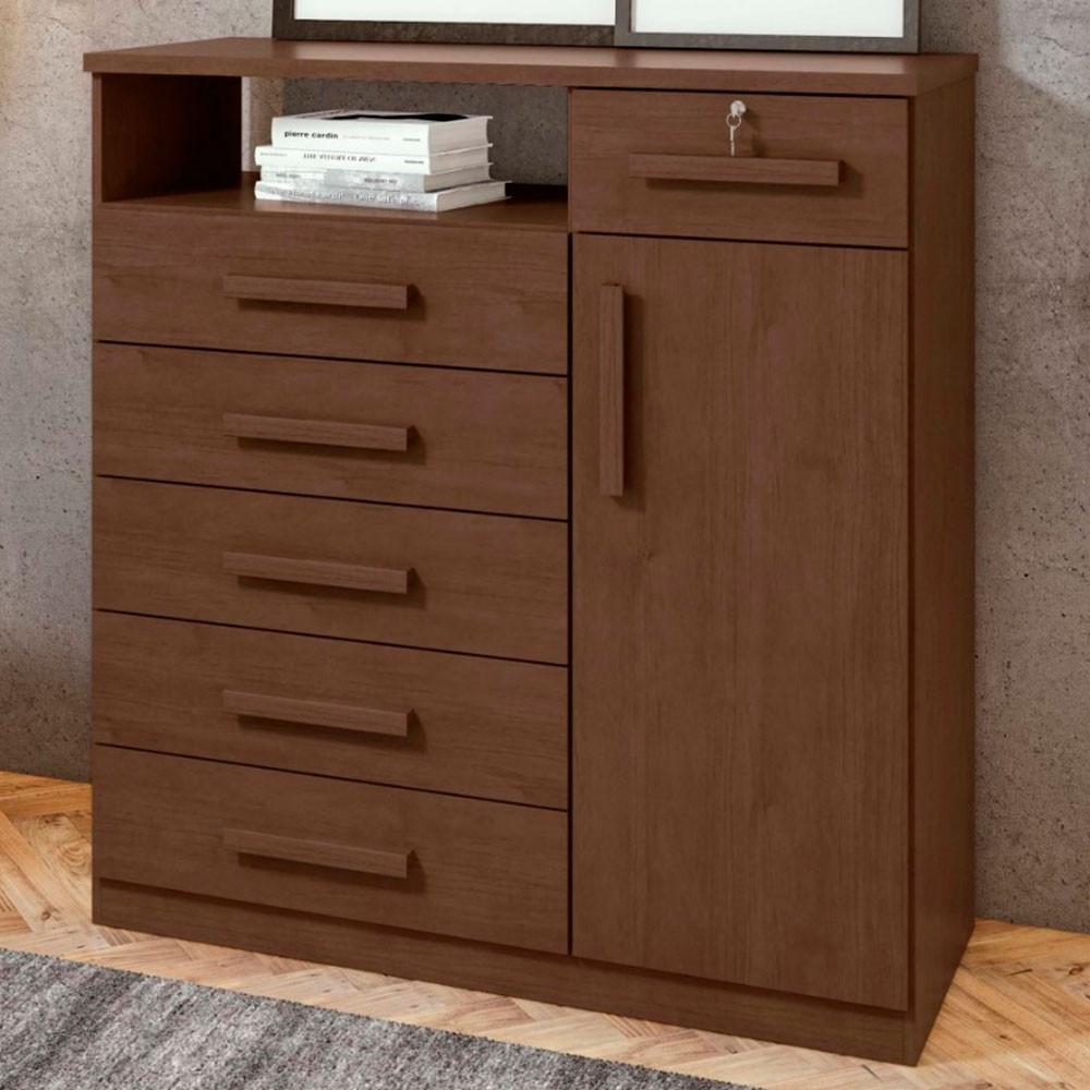Cômoda da Vinci 6 Gavetas e 1 Porta Lopas - 2