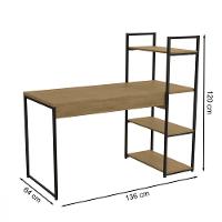 Mesa Para Computador LI010 com 3 Prateleiras Industrial Kappesberg - 2