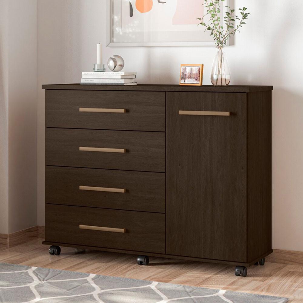 Cômoda Flora 4 Gavetas e 1 Porta 4130 Demóbile - 4