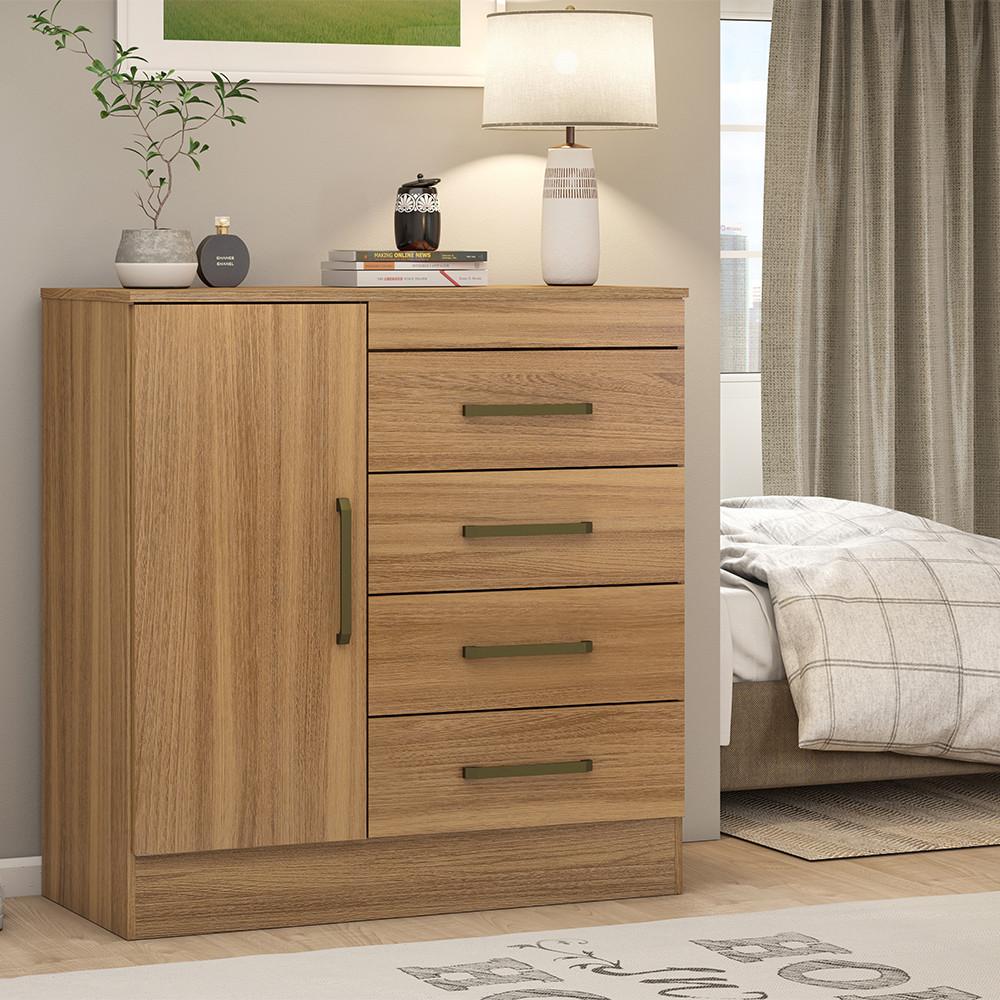 Cômoda Montevidéu 4 Gavetas e 1 Porta 4290K Demóbile - 2