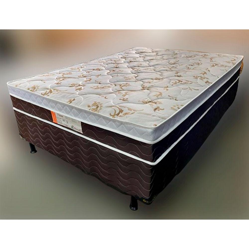 Conjunto Box Viena Casal 138x188x52cm Molas Ensacadas Topázio - 2