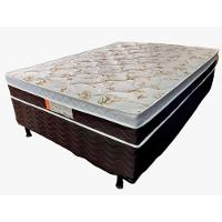 Conjunto Box Viena Casal 138x188x52cm Molas Ensacadas Topázio - 1