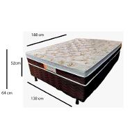 Conjunto Box Viena Casal 138x188x52cm Molas Ensacadas Topázio - 3