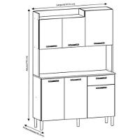 Kit Genova 2479 6 Portas 1 Gaveta Kits Paraná - 4