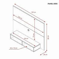 Painel Eros Freijo para TV Até 43 Polegadas Notável - 3