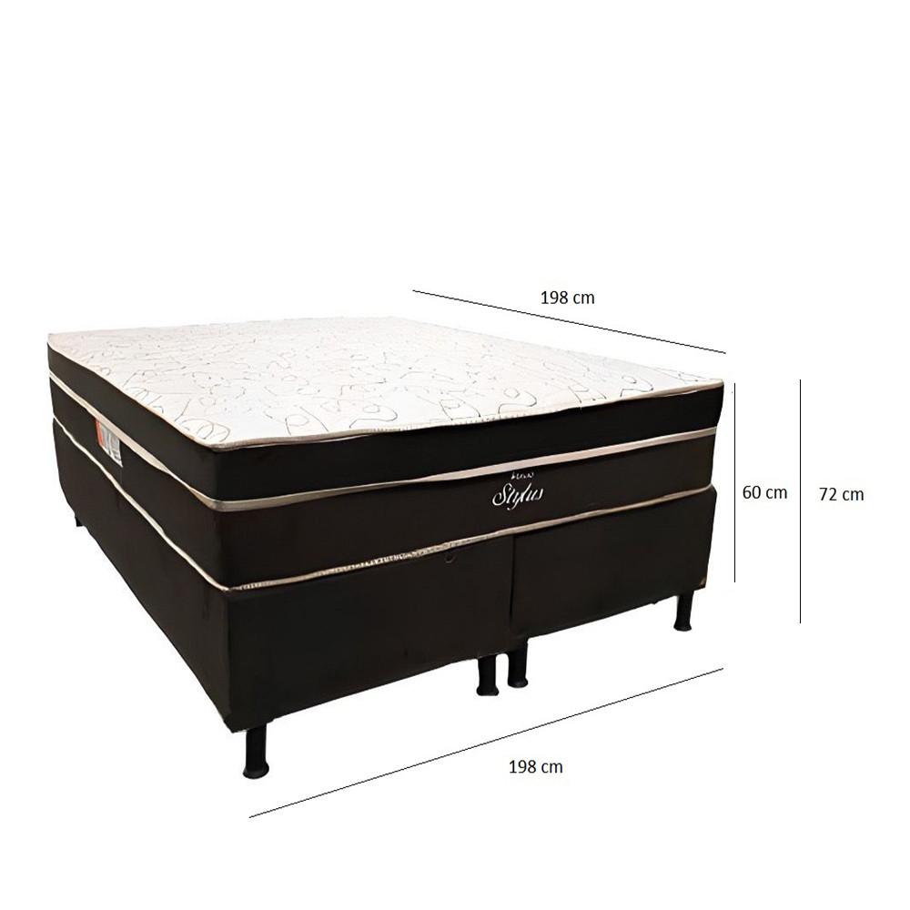 Conjunto Box Stylus King 198X198X60 Molas Ensacadas Topázio - 5