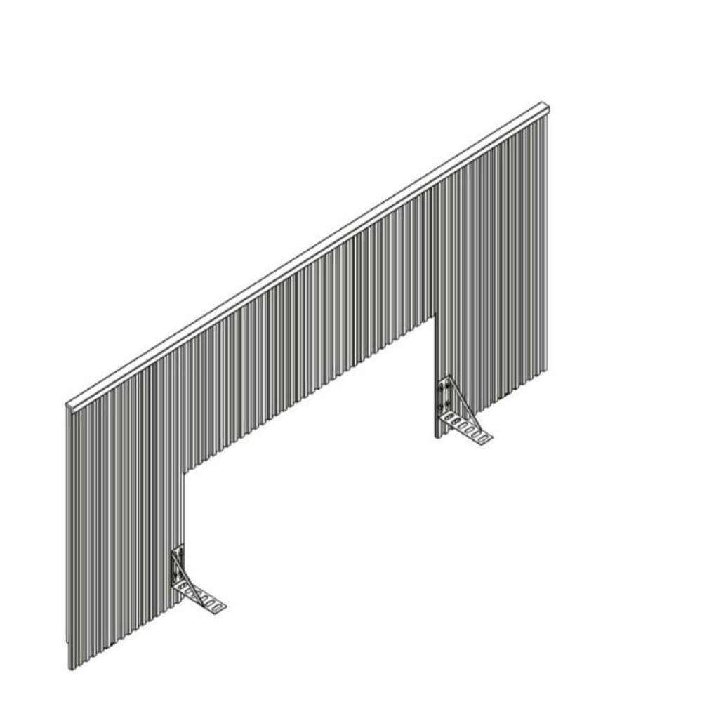 Cabeceira Laranjeiras em Ripado 241cm com Frame Linea Brasil - 8