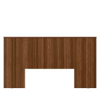 Cabeceira Laranjeiras em Ripado 241cm com Frame Linea Brasil