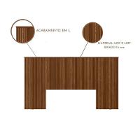 Cabeceira Laranjeiras em Ripado 241cm com Frame Linea Brasil - 5