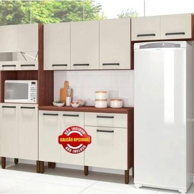 Cozinha Versalhes 3 Peças em MDP Nicho Para Micro Ondas Paraná