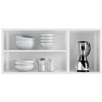 Armário Aéreo de Cozinha Ágata 3 Portas com Vidro 817007 Telasul