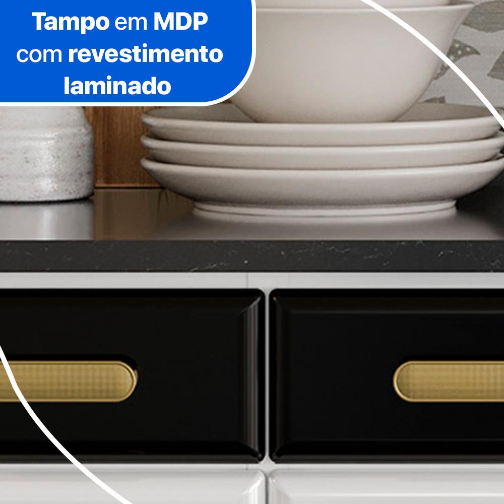 Balcão de Cozinha Ágata 3 Portas e 3 Gavetas com Tampo 817108 Telasul - 3